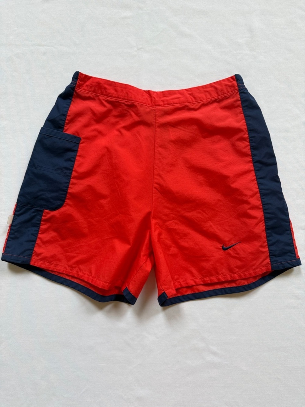 NIKE Girls Orange & Blue Running Shorts Size 16